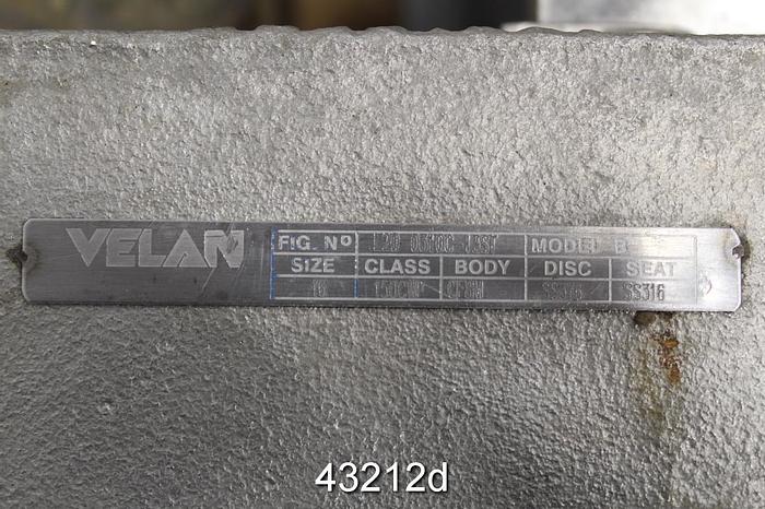 Used Velan 16" Hand Operated Knife Gate Valve #43212