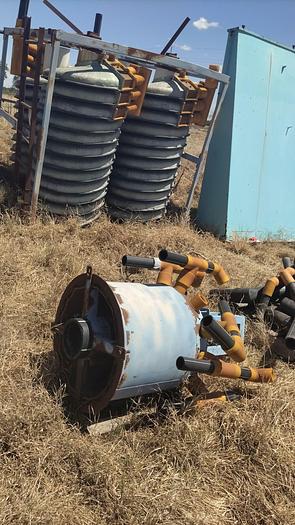 Used Concentrator, Krebs Spiral, Mdl GPX3/4, FRP, (4) Spirals #S740703