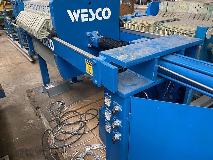Used 2013 Wesco FP 630G32-100-3/5A, 5 Cubic Ft Filter Press