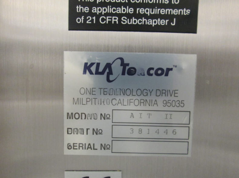 Used 2000 KLA- Tencor AIT II