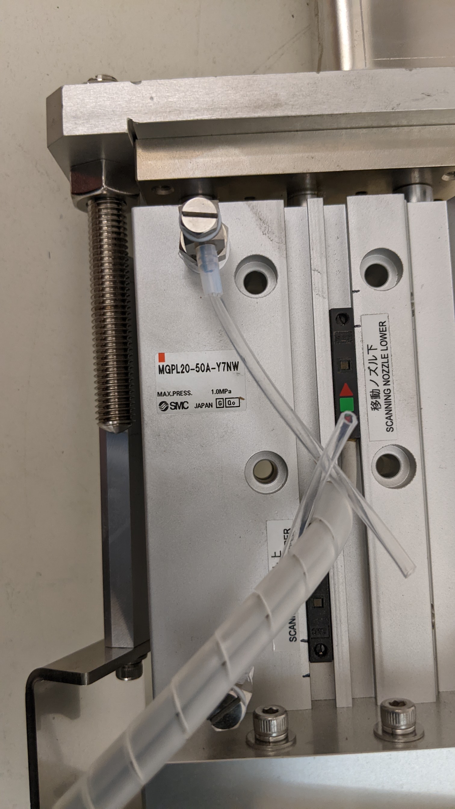 Used SMC & Oriental Motor Co., Ltd. MGP Compact Guide Cylinder / VEXTA 5 Phase Stepping Motor