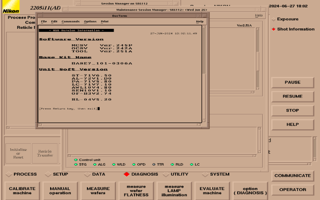 Refurbished 1995 NIKON i11D Nikon Stepper