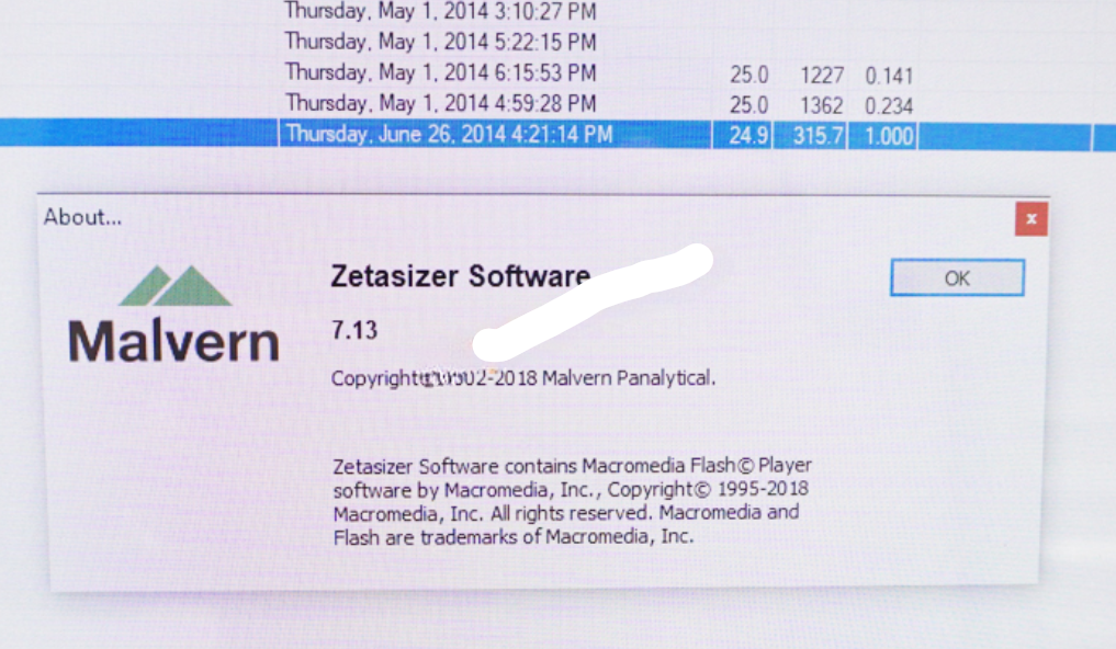 Used Malvern ZEN 2600 NANO Z for Zeta Potential with Dell all in One PC and software