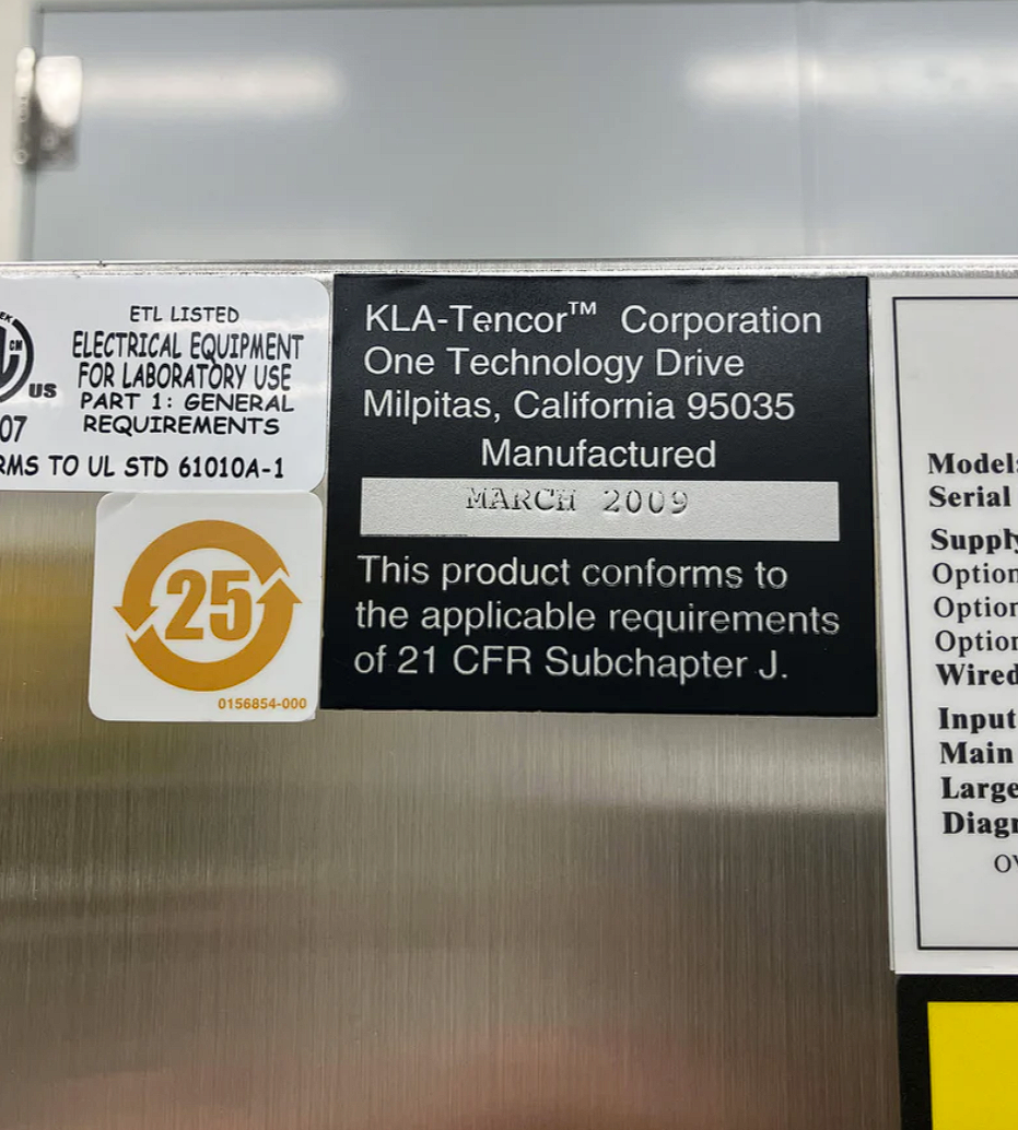Used 2009 KLA Tencor SP1 DLS