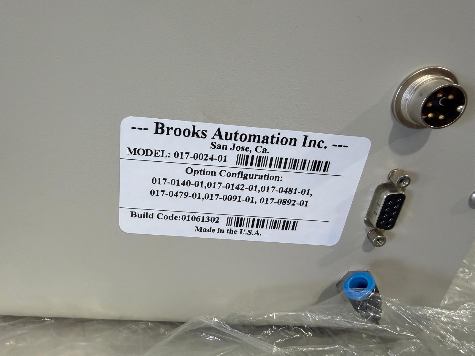 Used Brooks Robot Complete with Cables, Pre-Aligner, etc.