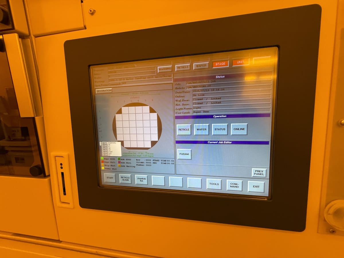 Used 1998 Canon FPA-3000 i4 Stepper