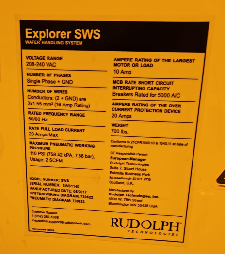 Used 2017 Rudolph F30 AOI