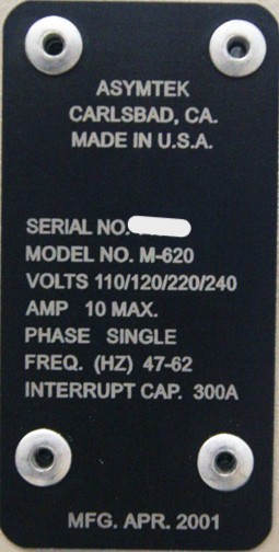 Used ASYMTEK Millenium 620 Glue Dispense