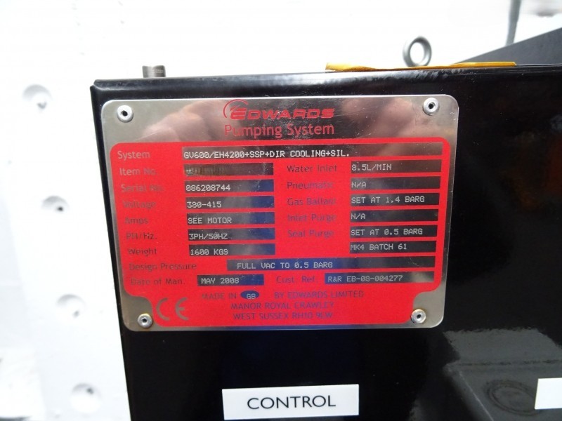 Refurbished Edwards GV600/EH4200+SSP+DIR COOLING+SIL