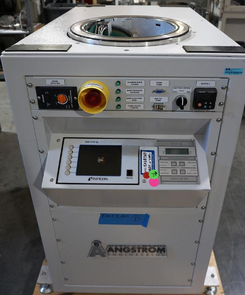 Used 2010 Mbraun Labmaster MB200 dual sided glovebox with Angstrom Engineering thermal evaporator