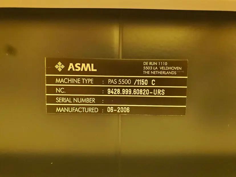 Used 2006 ASML PAS 5500/1150C