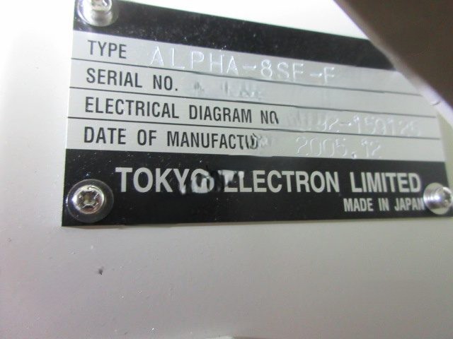 Used 2005 TEL ALPHA-8SE Poly