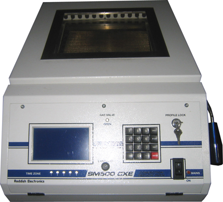 Used REDDISH ELECTRONICS SM500 CXE reflow oven