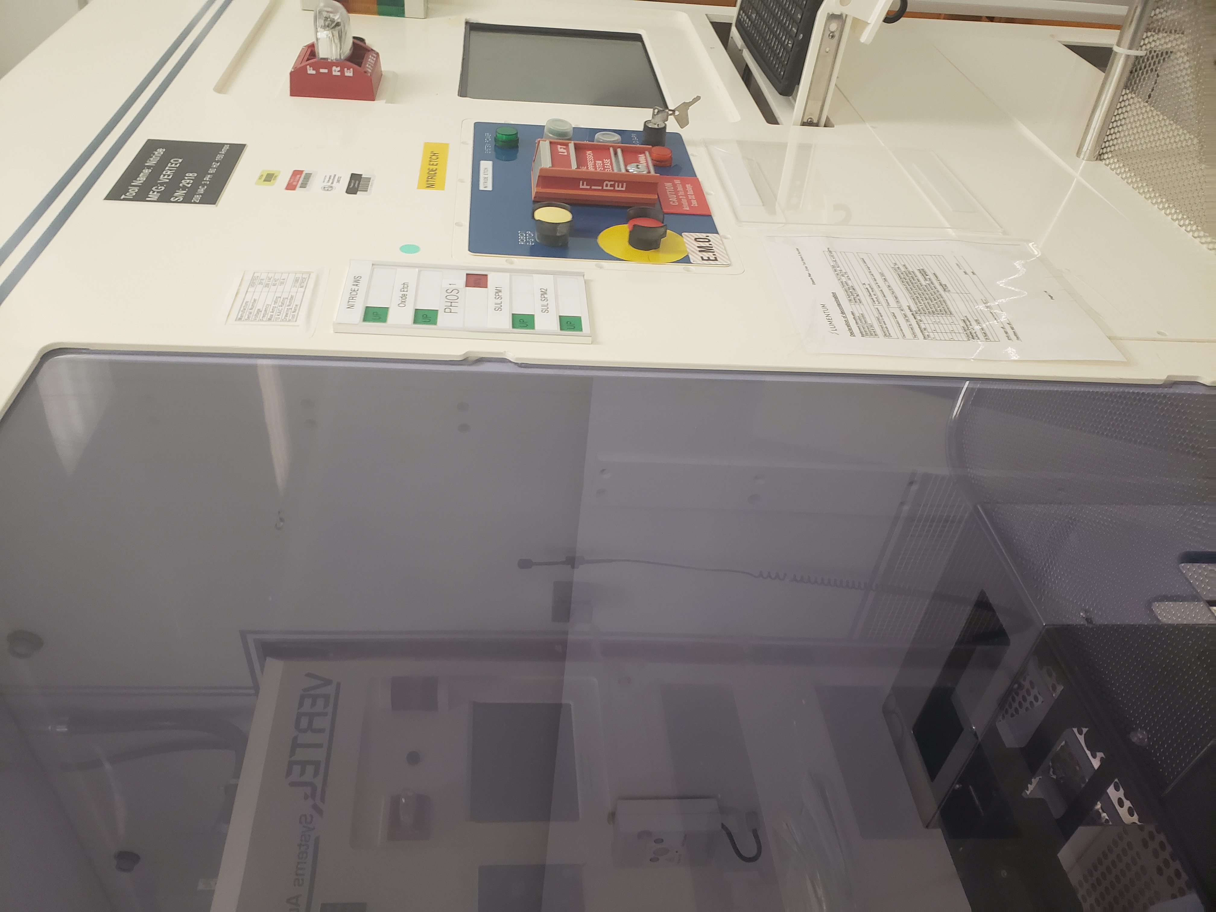 Used Verteq Oxide Wet Processing Station