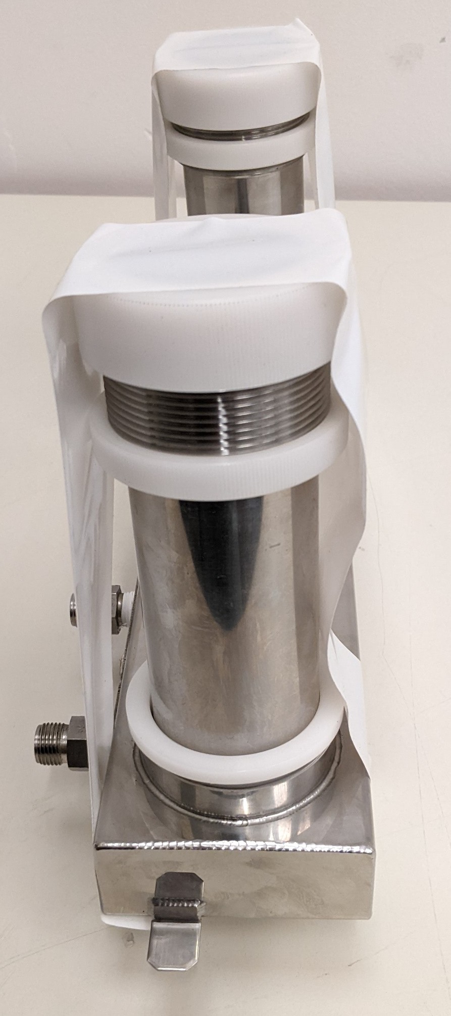 Used TEL Act 8 Part Dev 3-1 Dispense Line/Water Jacket H Nozzle Assembly, Dev 3-1 Exhaust/Drain Manifold - Module Area