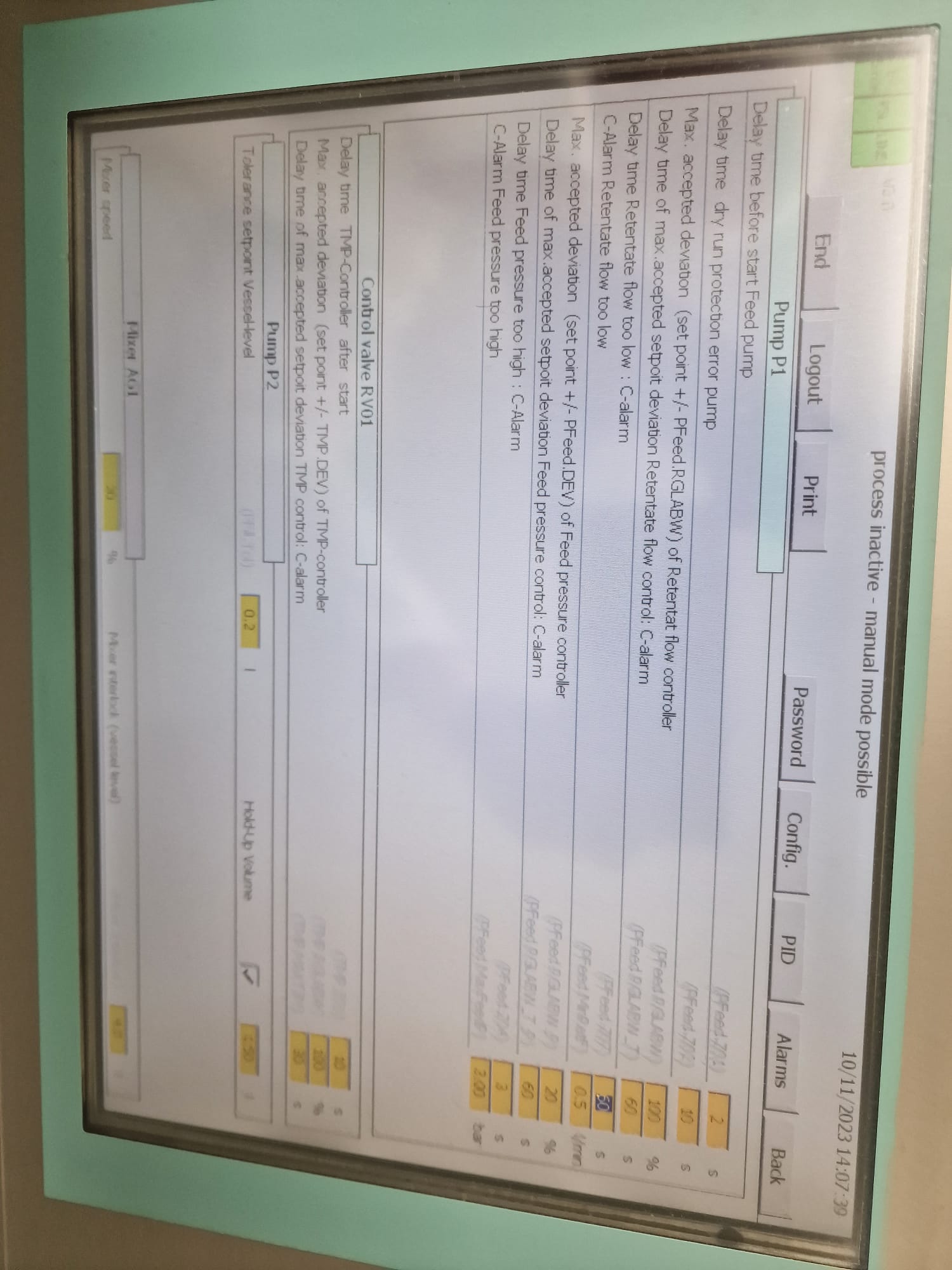 Used 2010 PALL Tangential Flow Filtration System