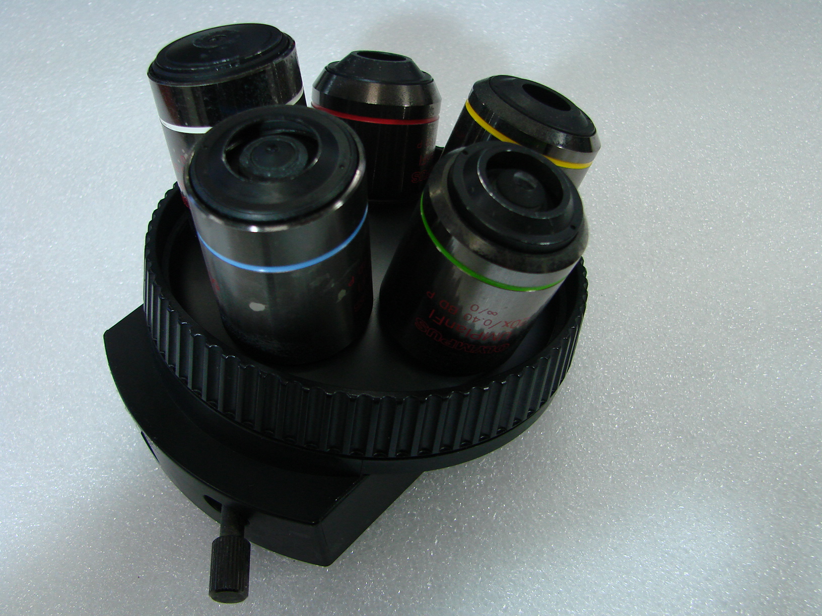 Used Olympus U-D5BDRE : 5 Position Nosepiece with DIC Slider Slot NEO Thread  U-D5BDRE : 5 Position Nosepiece with DIC Slider Slot NEO Thread