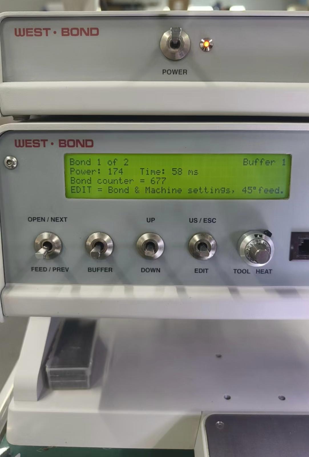Used Westbond 7476E Convertible 45°/90° Feed Wedge Wire Bonder