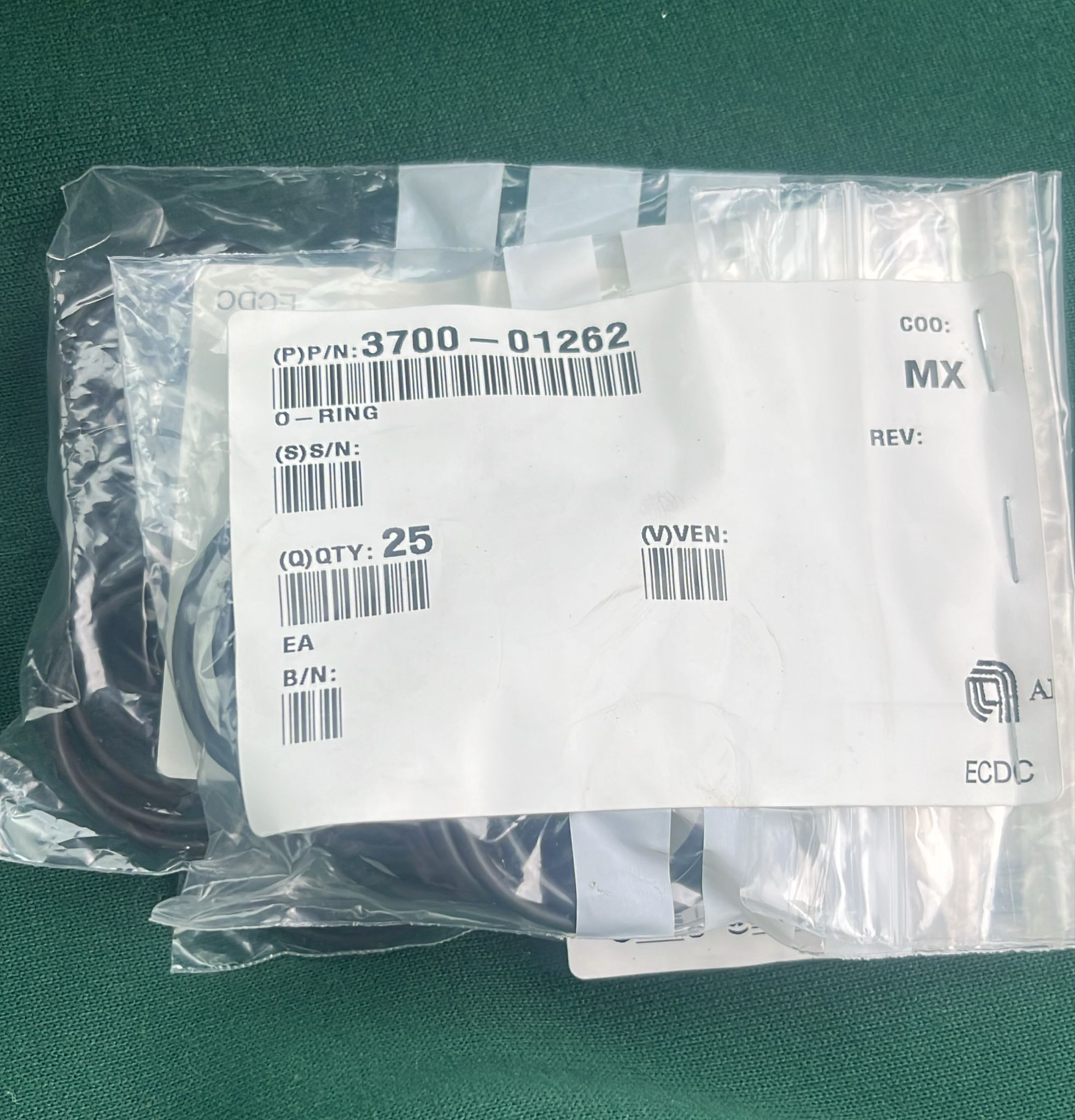 Used Applied Materials AMAT WXZ PART: O-RINGS - VARIOUS AVAILABLE