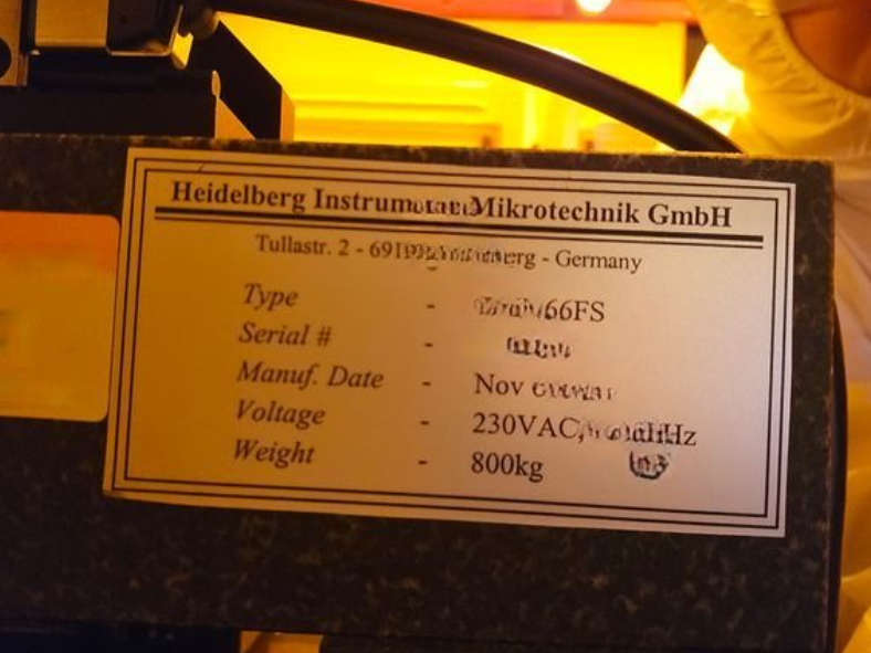 Used 2009 HEIDELBERG INSTRUMENTS DWL 66FS