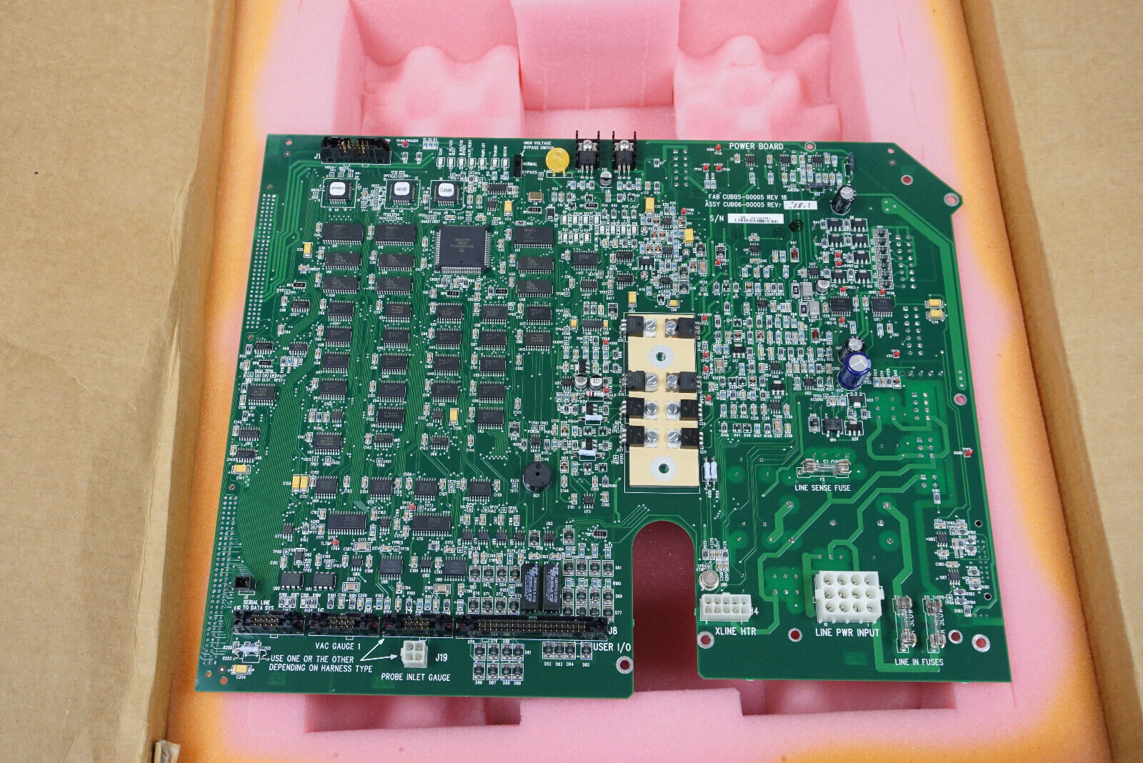 Used Agilent CUB0600005, Varian CUB06-00005 Power PWA Control Board, 1200L MS