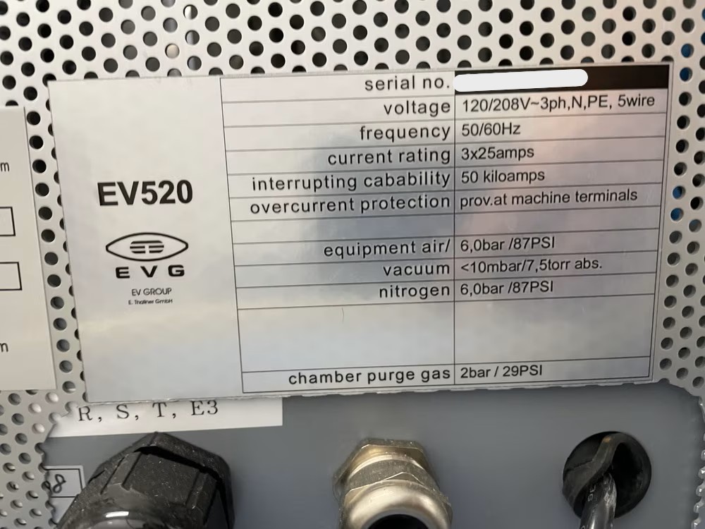 Refurbished EVG 520 Wafer Bonder