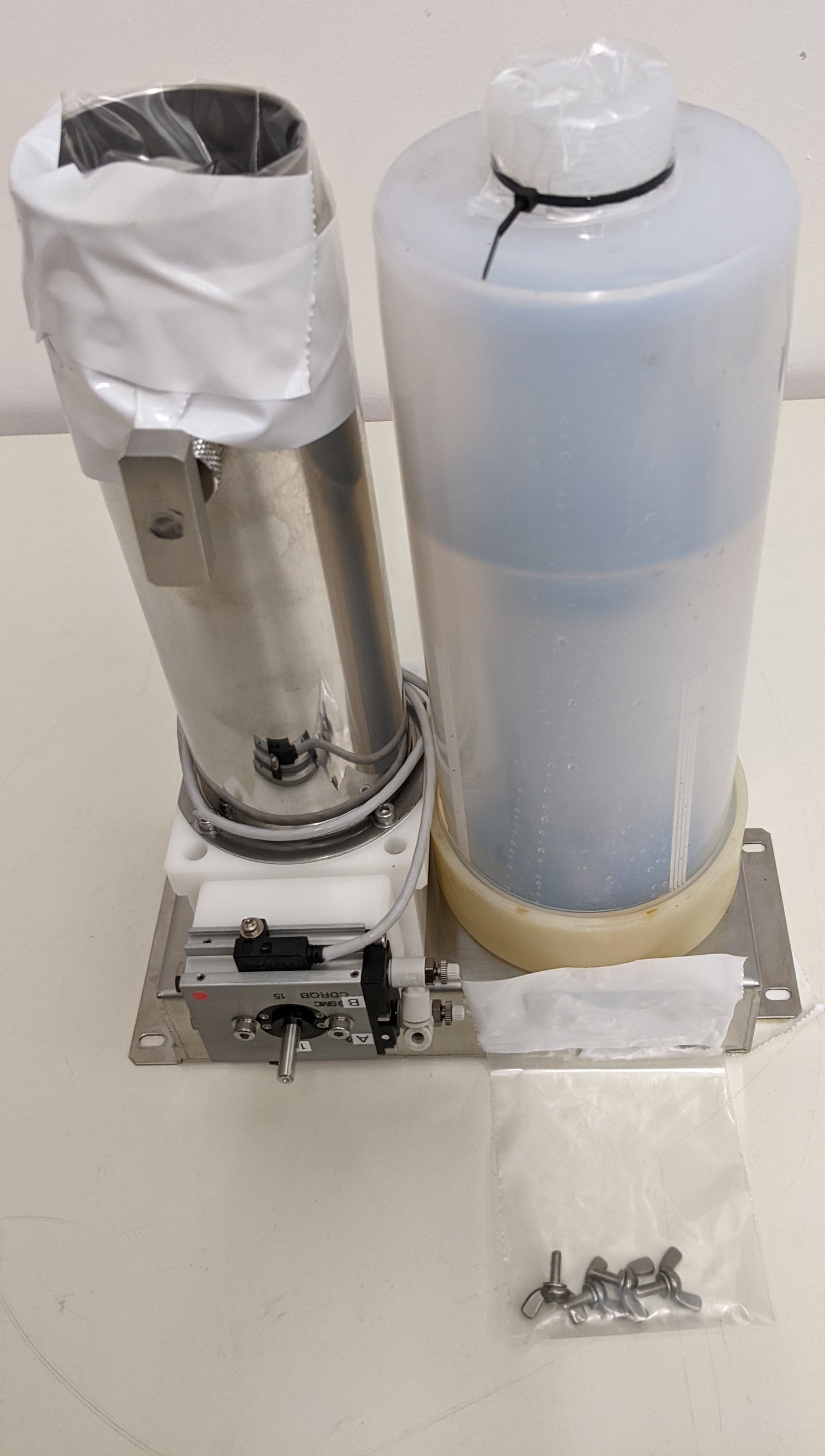 Used TEL Act 8 Part Dev 3-2 Exhaust Duct/ Auto Damper/ Manual Damper/ Mist Trap Assembly