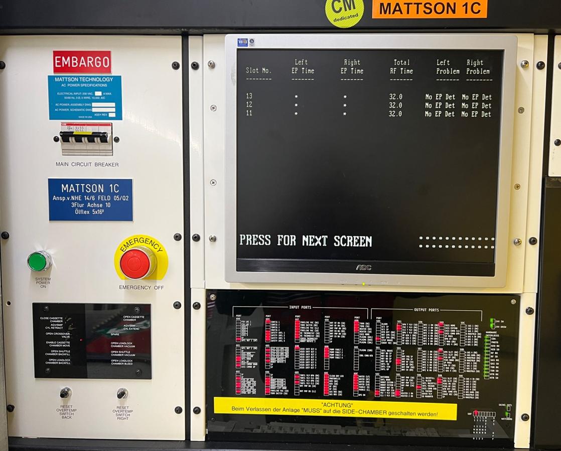Used 2001 Mattson ASPEN 2