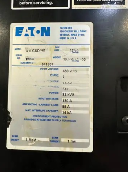 Refurbished 1999 Axcelis (Eaton) NV GSD-HE Ion Implanter