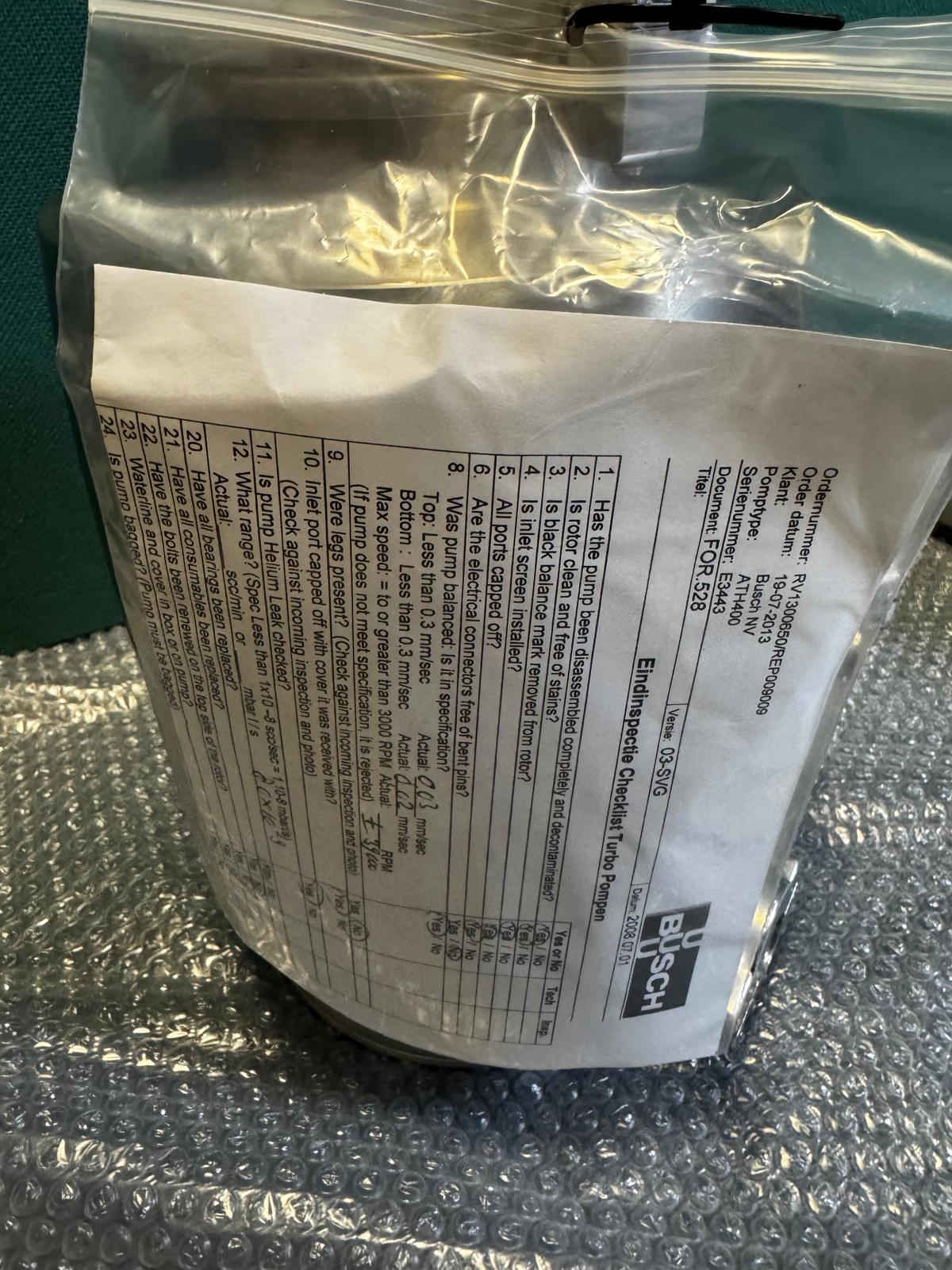 Refurbished Alcatel ATH-400M Turbo Pump