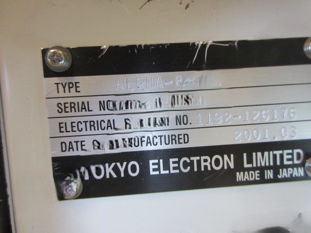 Used TEL ALPHA-8SE Nitride