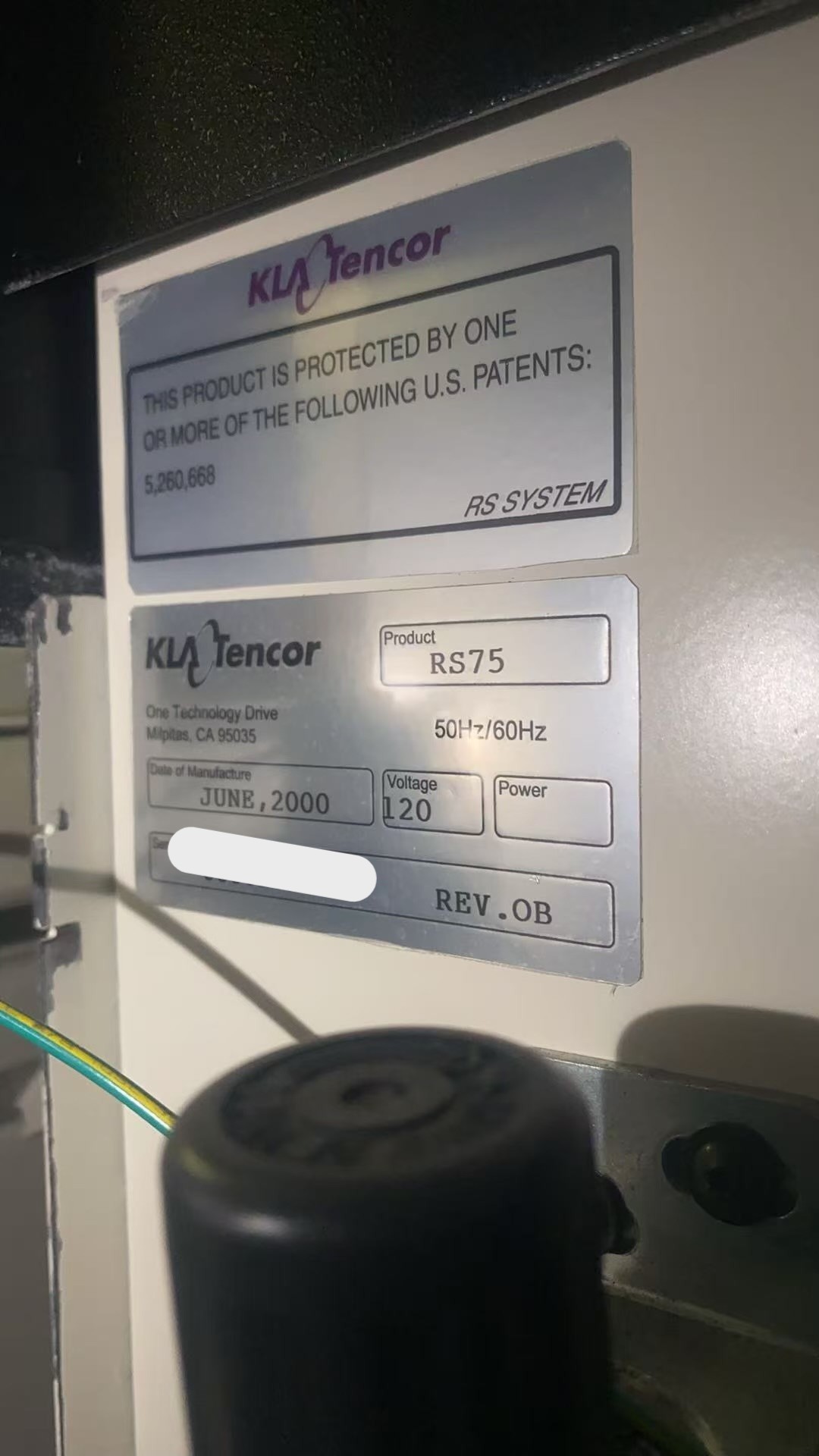 Refurbished KLA RS75/TCA