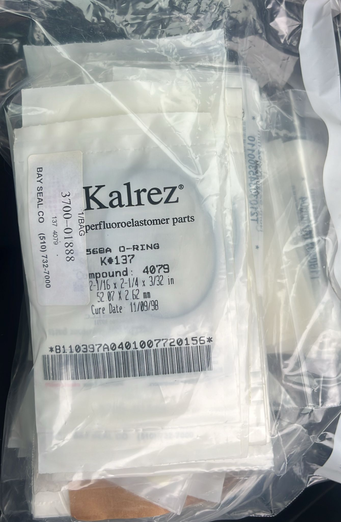 Used Applied Materials AMAT WXZ PART: O-RINGS - VARIOUS AVAILABLE