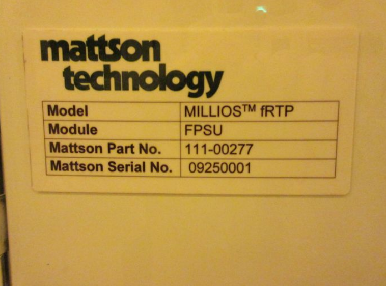 Used 2012 Mattson MILLIOS HVM