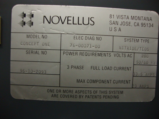 Used Novellus C1