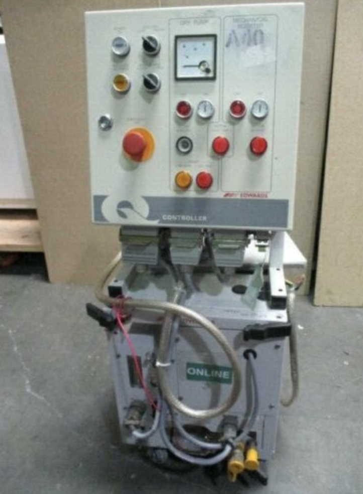 Used BOC Edwards QDP40 Dry Mechanical Vacuum Pump w/ Q80-4-2.2 Controller LAM, 453198
