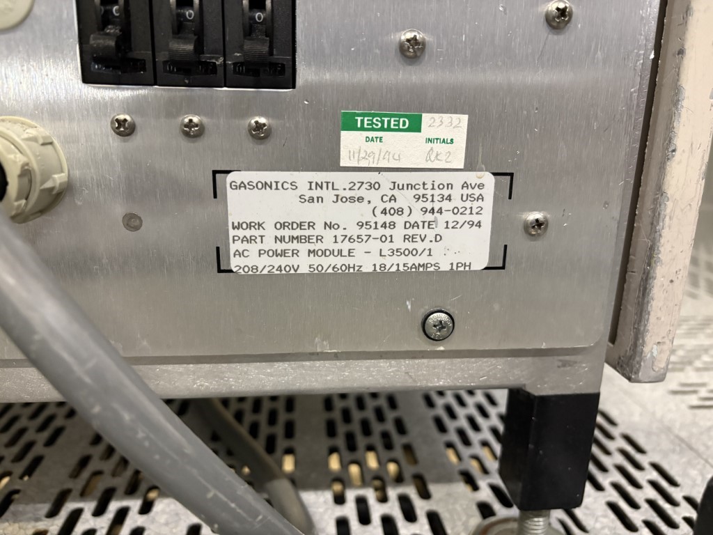 Used 1995 Gasonics L3510 - 150mm Asher