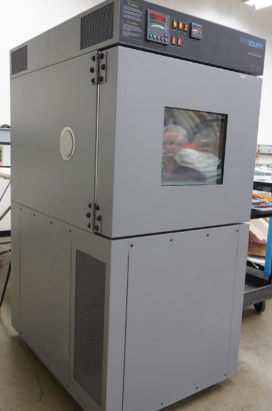 Used Test Equity 140 temperature chamber, 4 cuft, -73C to +175C