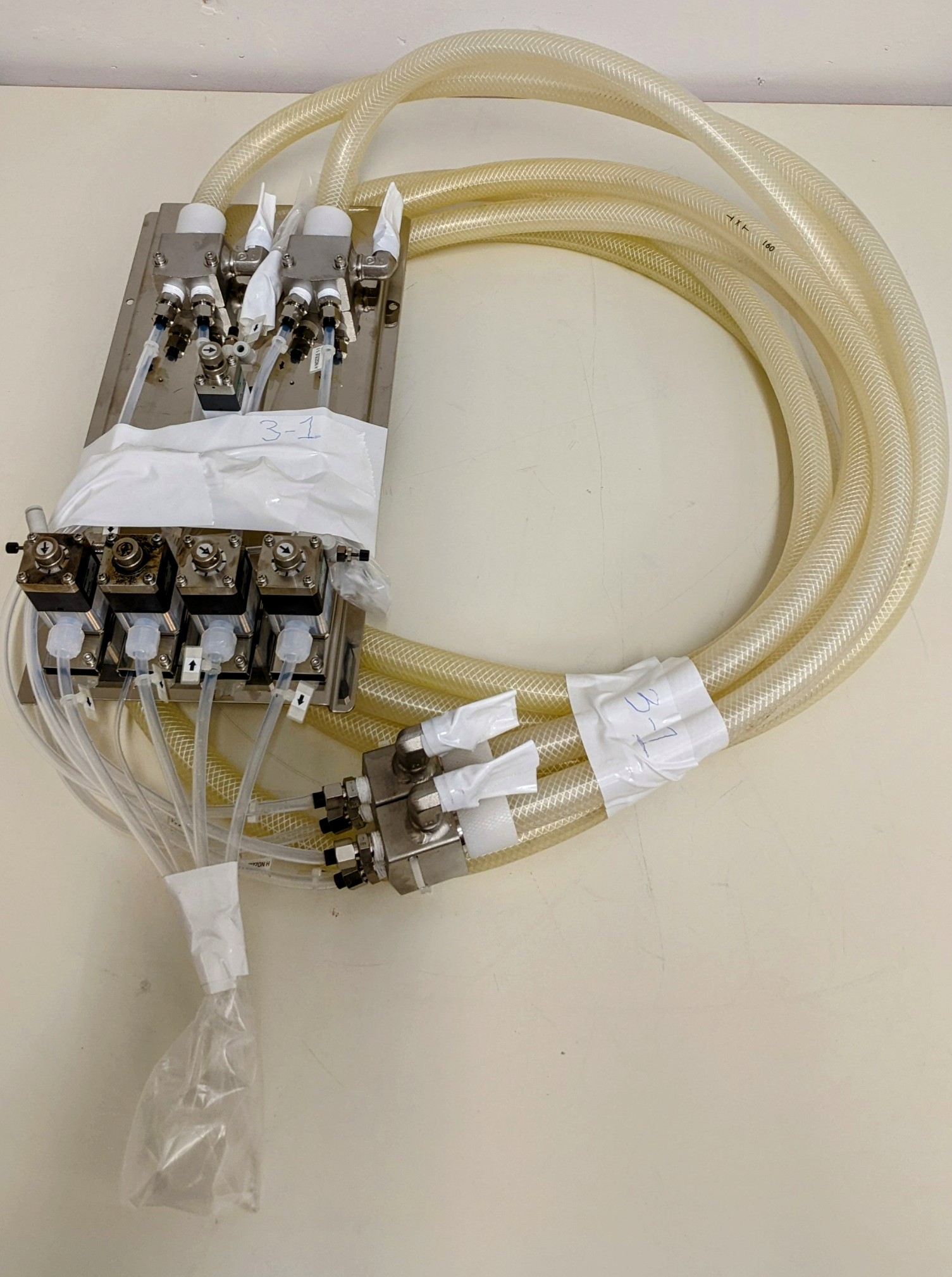 Used TEL Act 8 Part Dev 3-1 Dispense Line/Dispense Valves/Water Jacket - Chemical Area Assembly