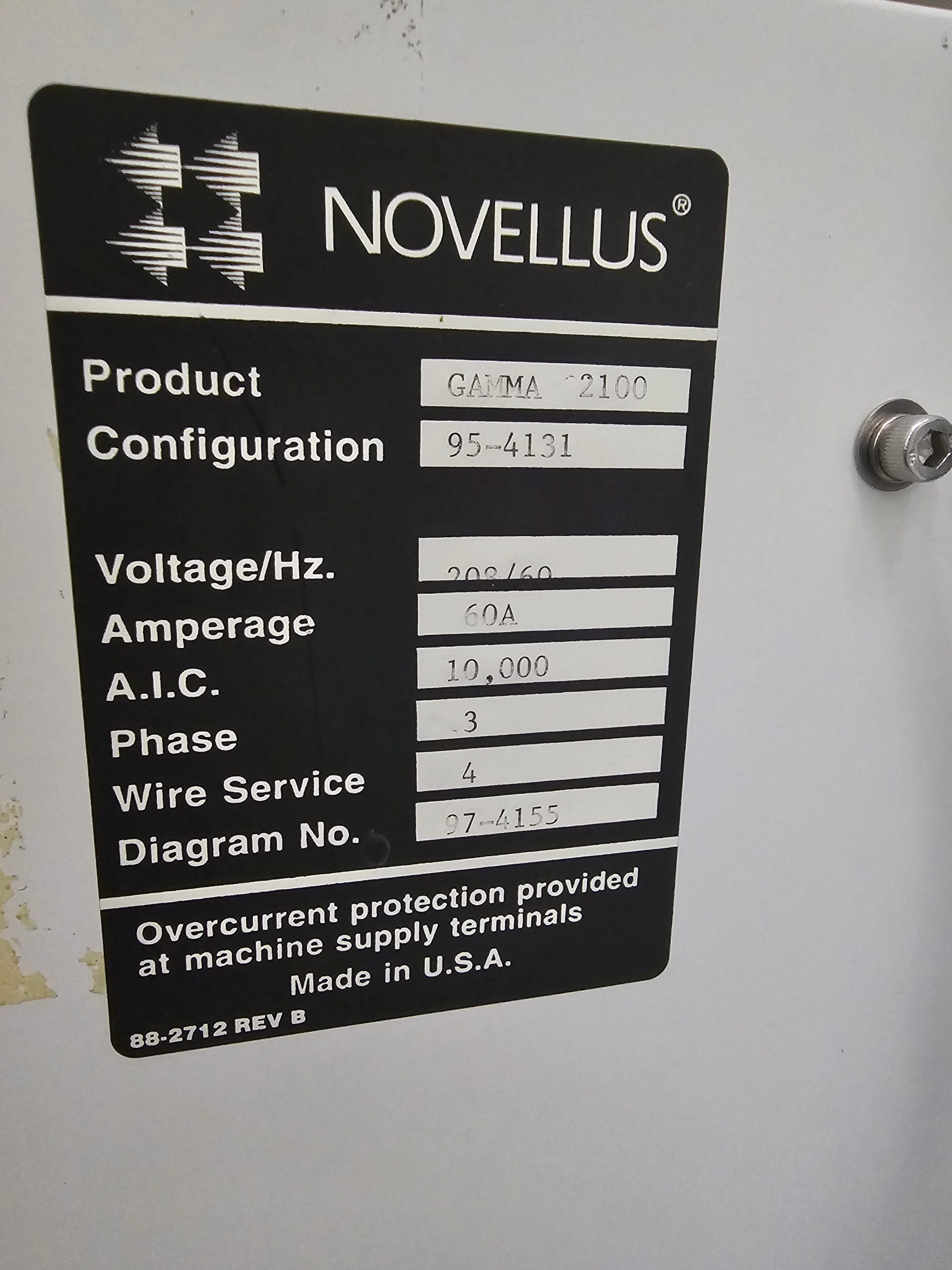 Used 2002 Novellus Gamma 2100