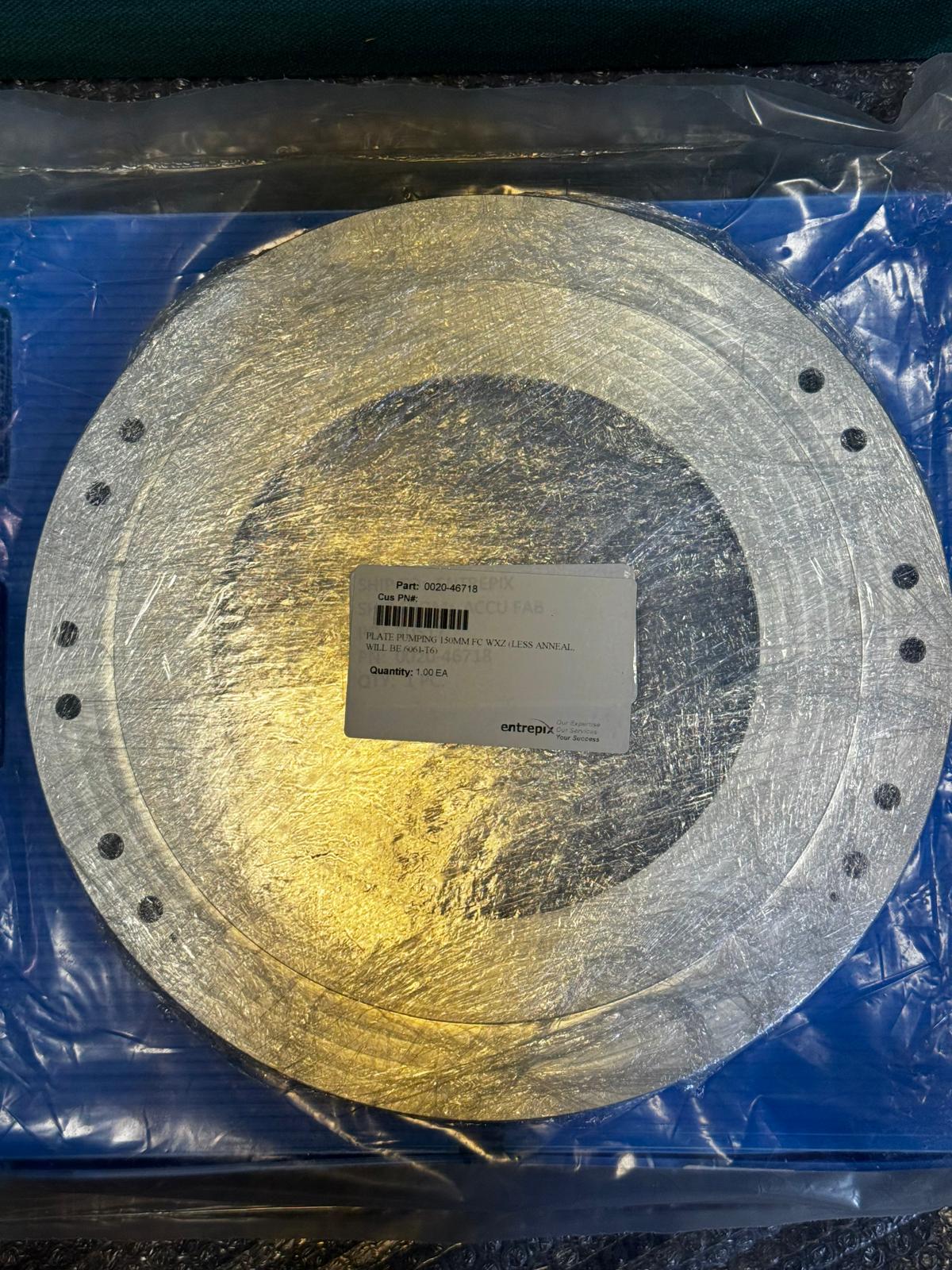 Applied Materials AMAT 0020-46718 PUMPING PLATE WXZ 150MM CR