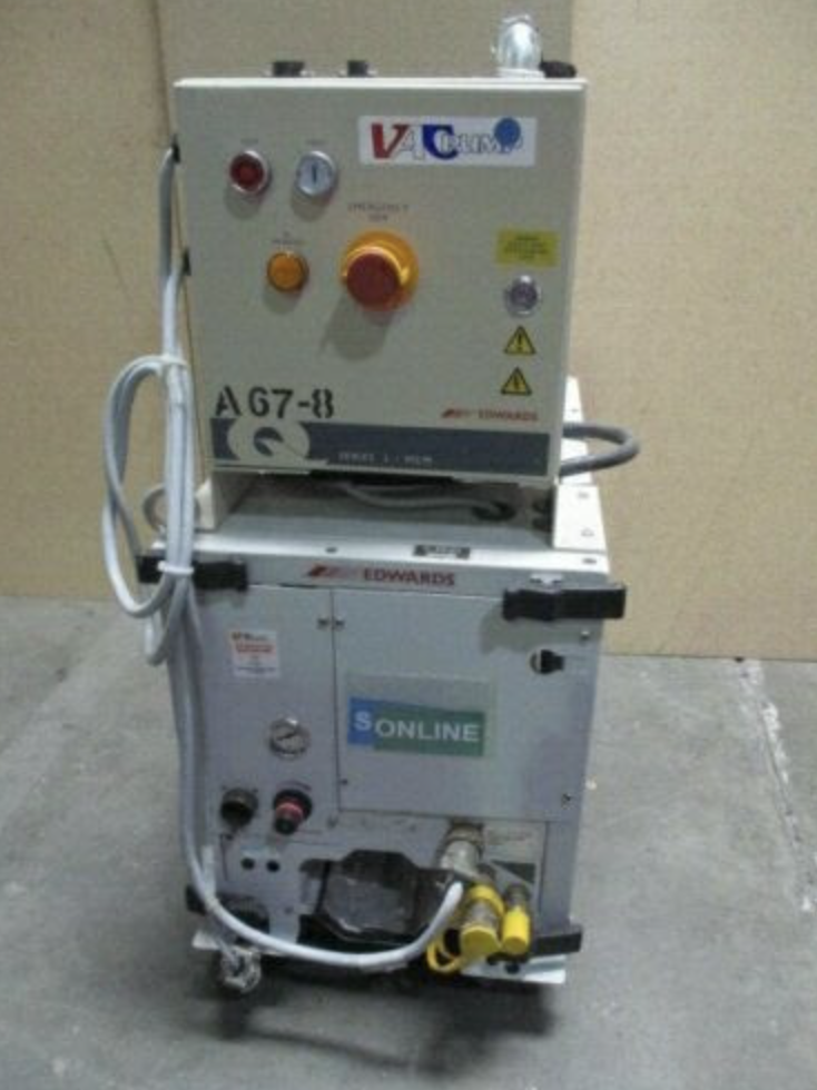 Used BOC Edwards QDP40 Dry Mechanical Vacuum Pump w/ Q Series 2- MCM Controller, LAM