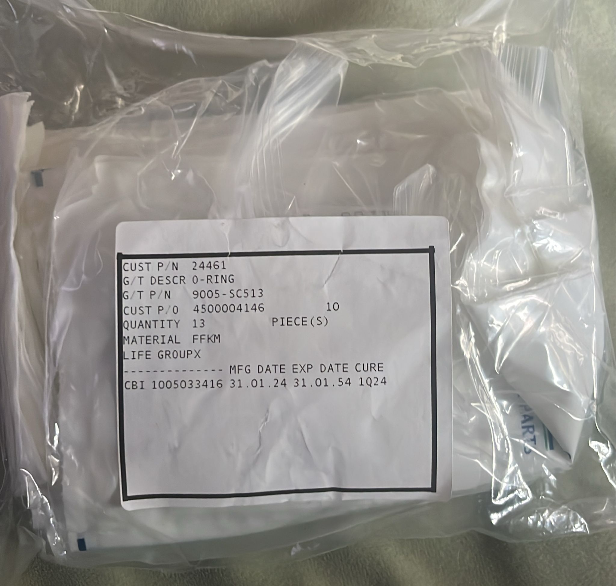 Used Applied Materials AMAT WXZ PART: O-RINGS - VARIOUS AVAILABLE