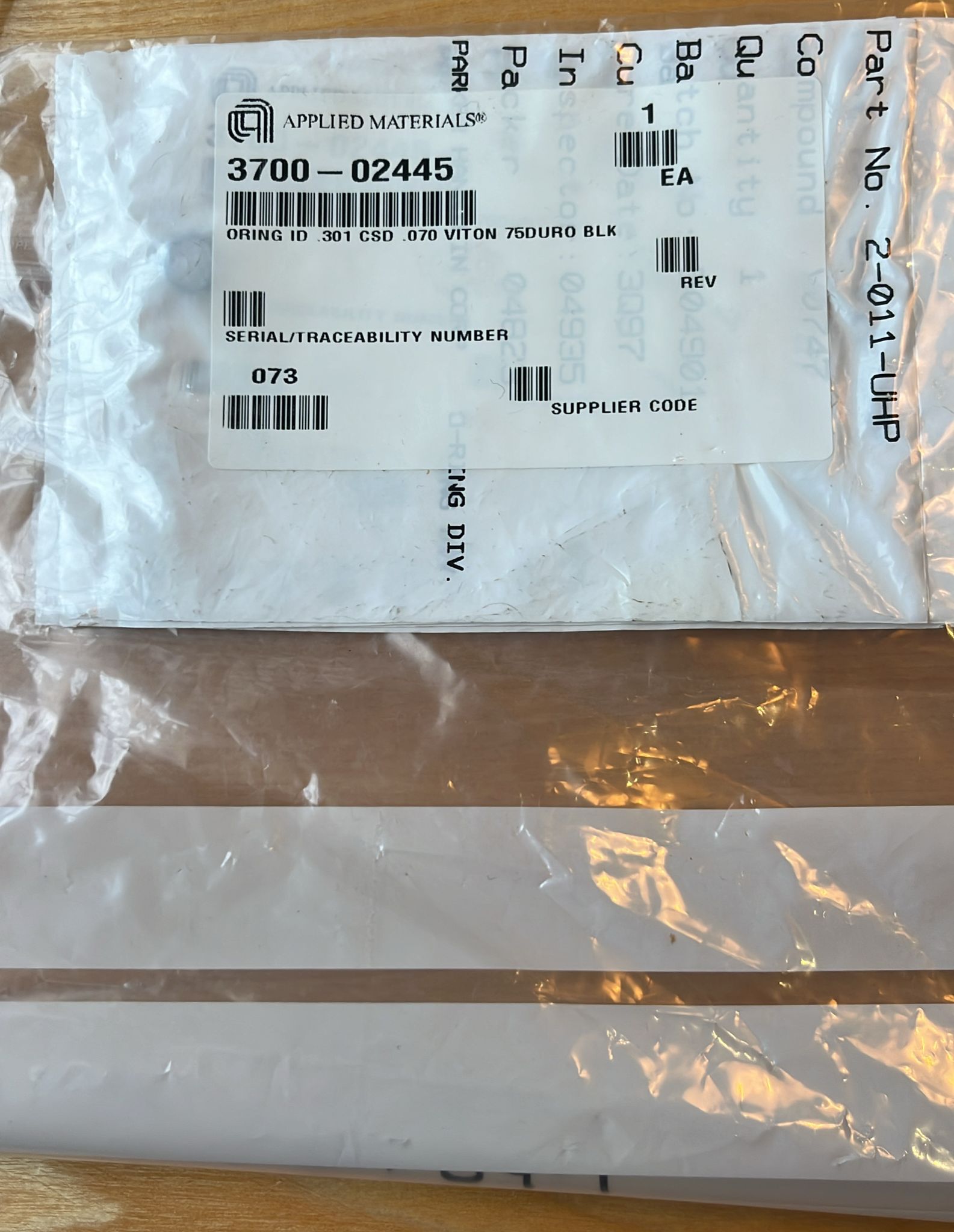 Used Applied Materials AMAT WXZ PART: O-RINGS - VARIOUS AVAILABLE