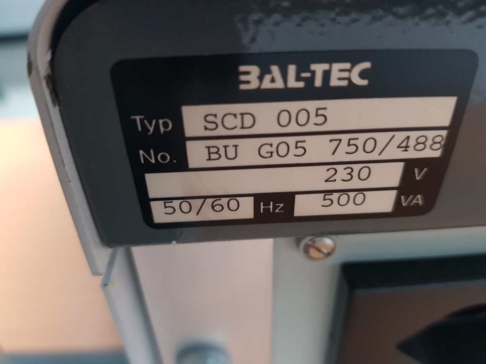 Used BAL-TEC (Gartan) SCD005