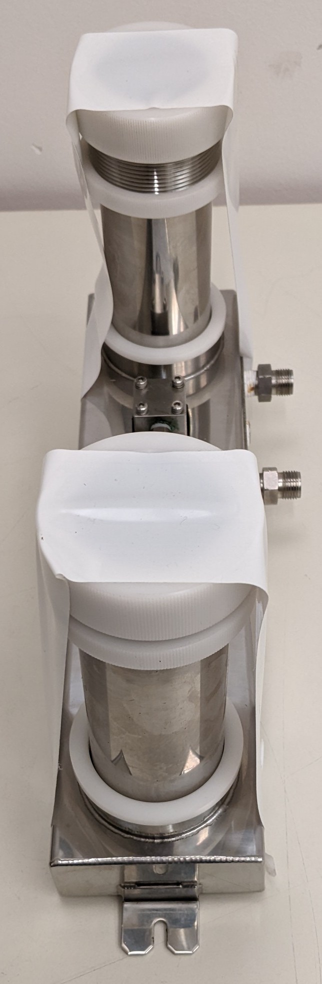 Used TEL Act 8 Part Dev 3-1 Dispense Line/Water Jacket H Nozzle Assembly, Dev 3-1 Exhaust/Drain Manifold - Module Area