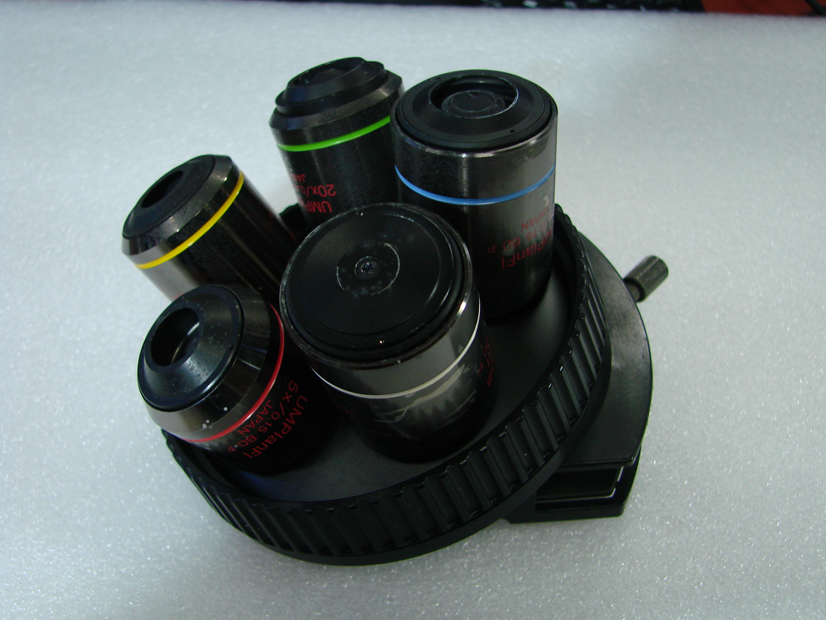 Used Olympus U-D5BDRE : 5 Position Nosepiece with DIC Slider Slot NEO Thread  U-D5BDRE : 5 Position Nosepiece with DIC Slider Slot NEO Thread