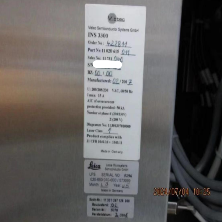 Used 2015 KLA Leica INS3300 IsoPort