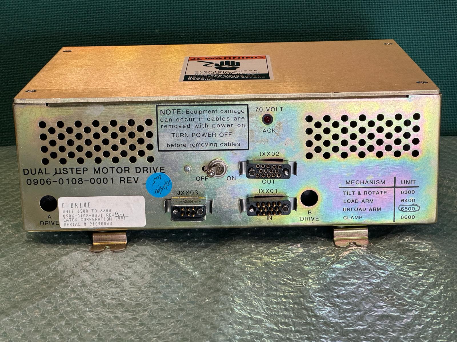 Used Eaton Nova 6200AV 6500 DUAL USTEP C DRIVE MOTOR DRIVE 0906-0108-0001