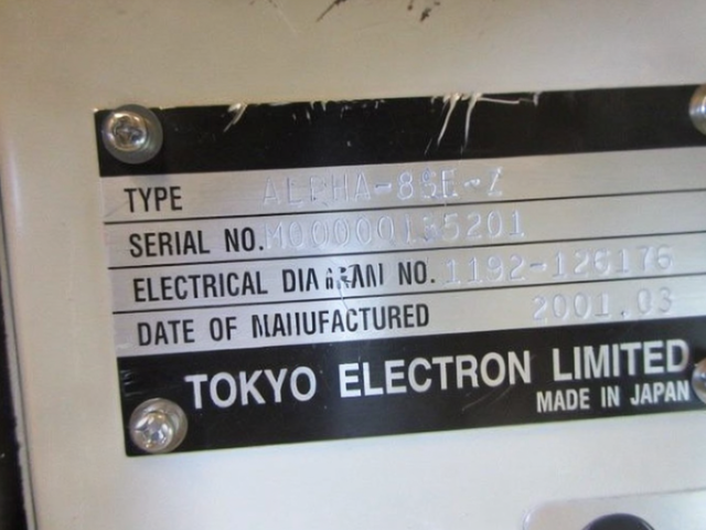 Used 2007 TEL ALPHA-8SE Nitride